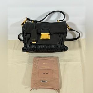 Miu miu crossbody leather bag